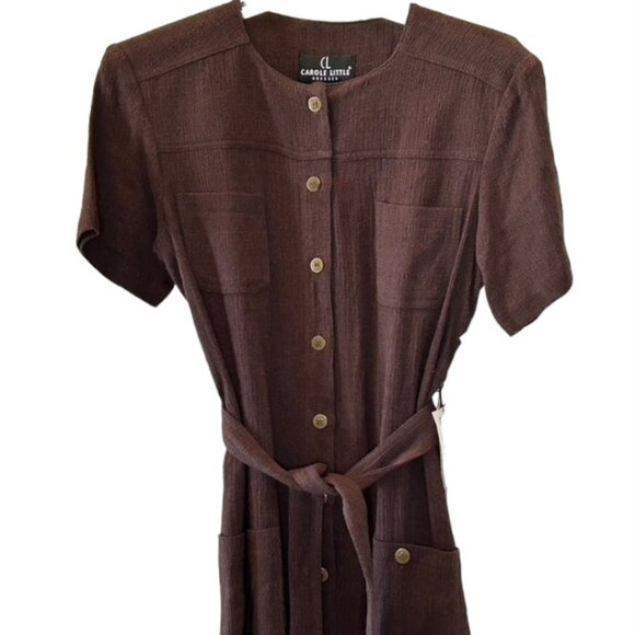 NWT Carole Little Pebble Beach Texture Maxi-Dress  Size 4 - Picture 2 of 9